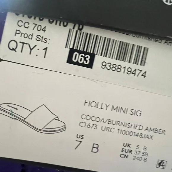 Coach Tan & Brown Signature Monogram Slide Sandals - Picture 11 of 12